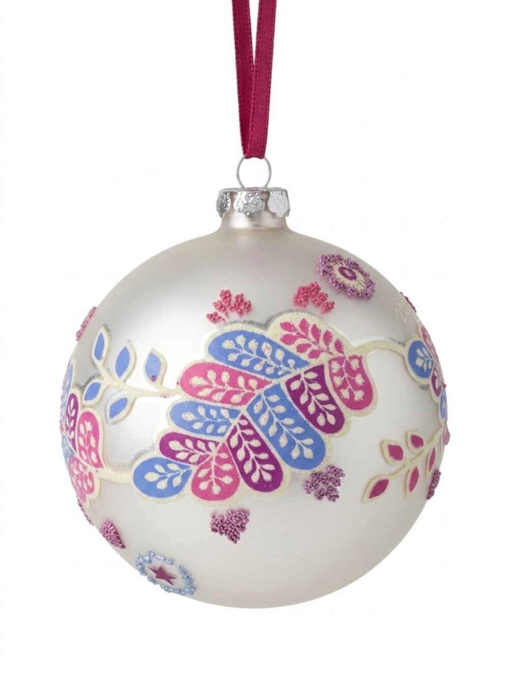 NWT Vera Bradley Alpine Floral Ornament Christmas Holiday 2015 Paisley